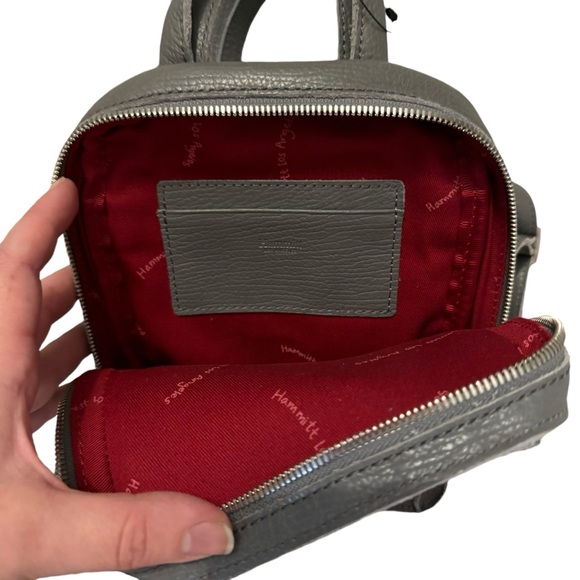 Hammitt Hunter Mini Leather Backpack Steel Blue - Picture 4 of 7